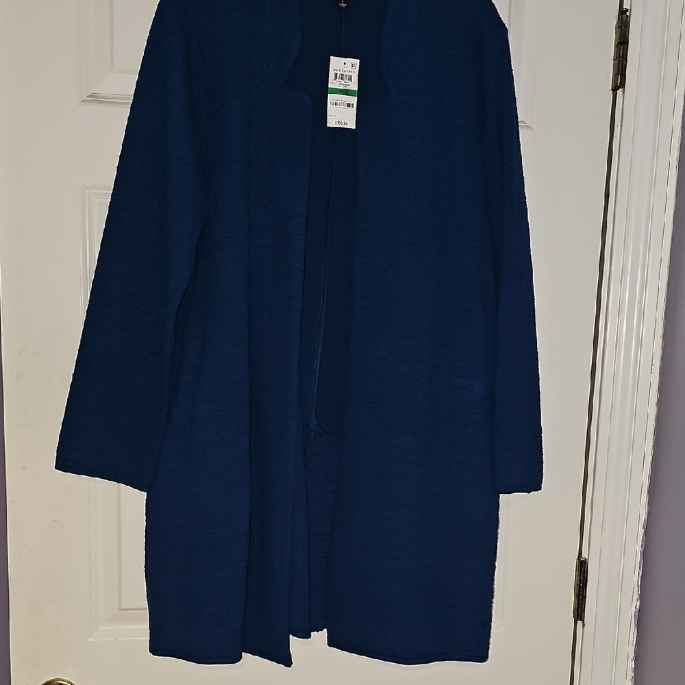 Alfani Blue Textured Blazer NWT Large